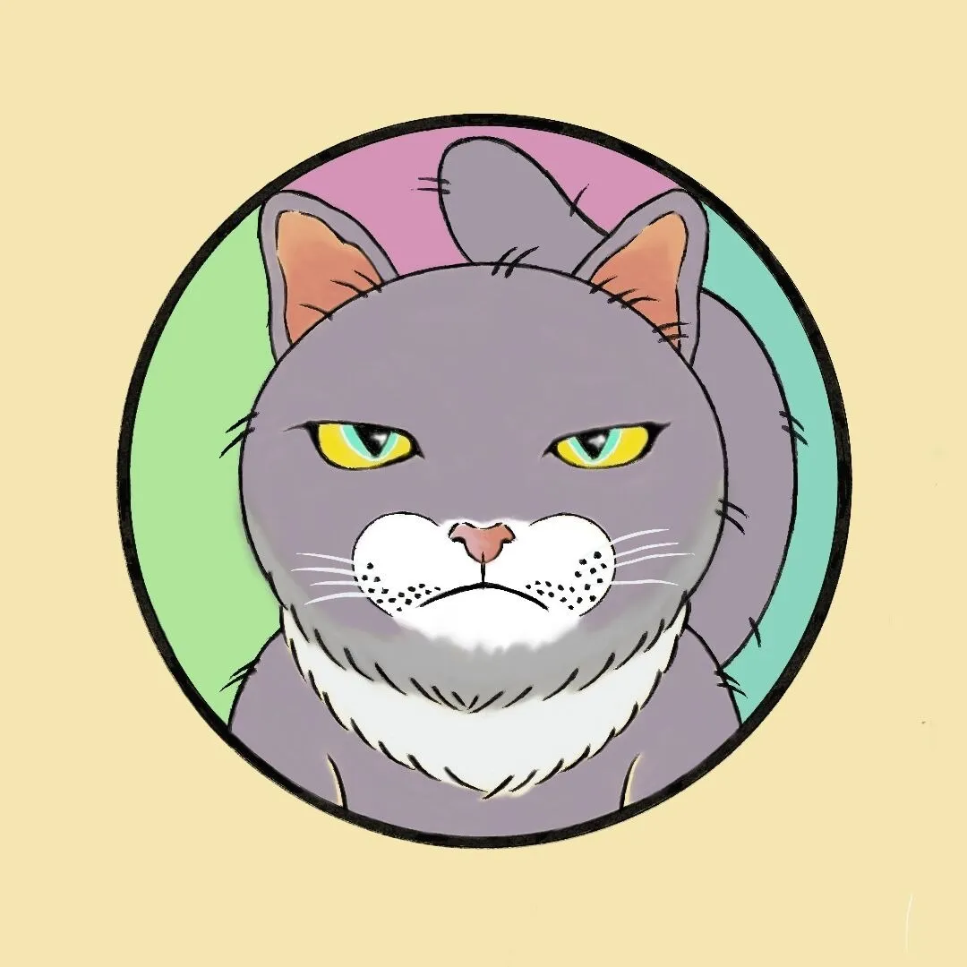 デジタルアート猫キャラ#1 / Rosemary　¥1,500 税込