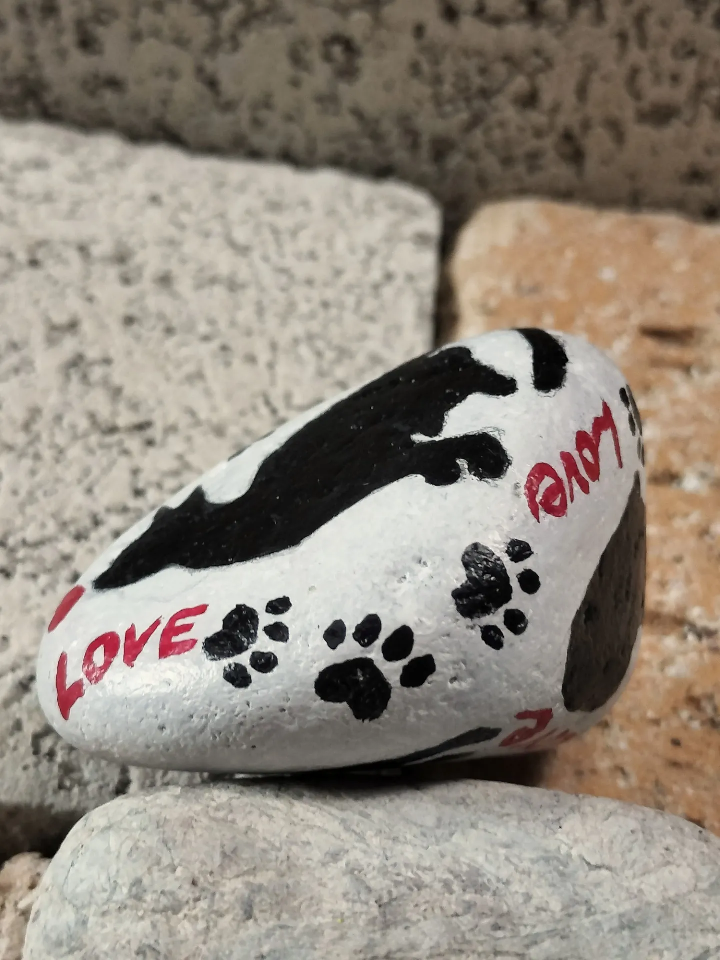 ストーンアート～Loveな猫シルエットデザイン ￥2,600 税込 | 商品紹介